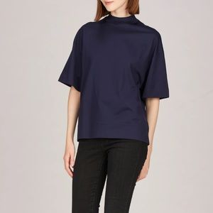 COS knit mock neck relaxed top